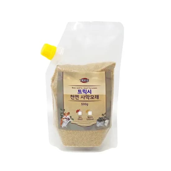 트릭시 햄스터 목욕모래, 옐로우, 500g, 1개