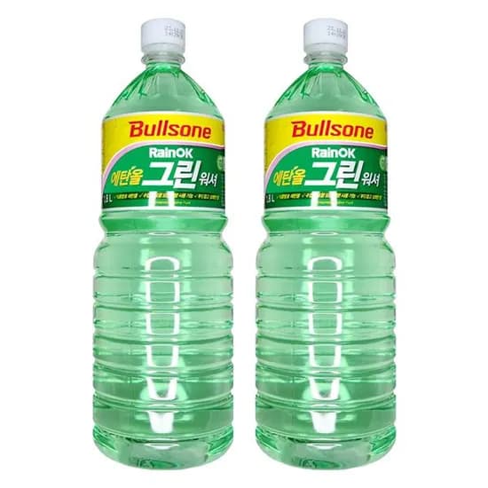 불스원 레인OK 에탄올 그린워셔 1.8L 2개