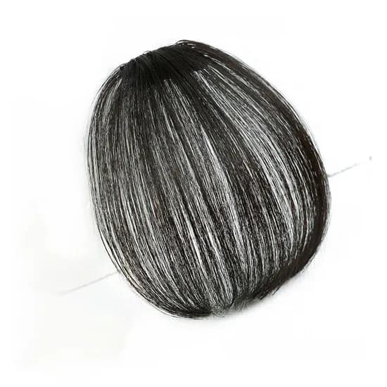 시스루뱅 앞머리, 인모, 내추럴블랙, 12cm, 1개