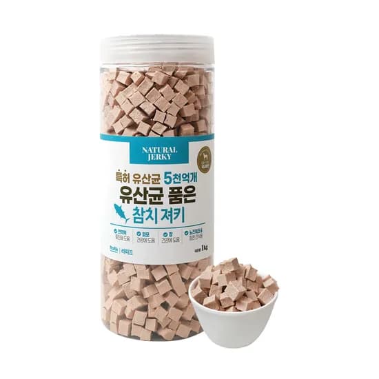 라피끄 강아지 유산균 품은 져키, 참치, 1kg, 1개