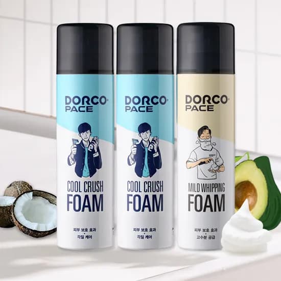 도루코 페이스 쿨 크러쉬 폼 250ml 2개 외 프레쉬 폼 250ml 1개