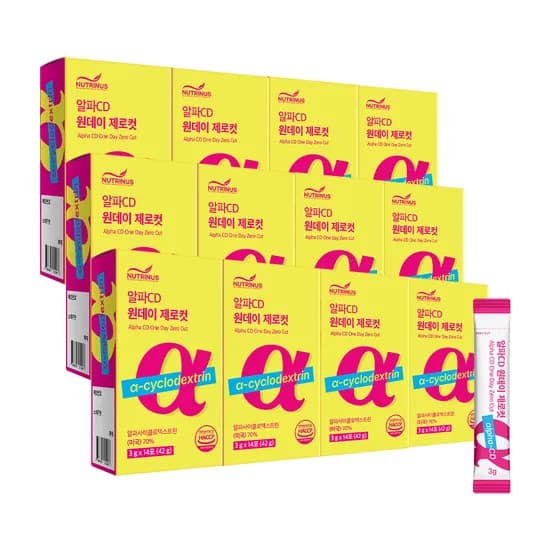 뉴트리너스 알파CD 원데이 제로컷 3g 14포 12개