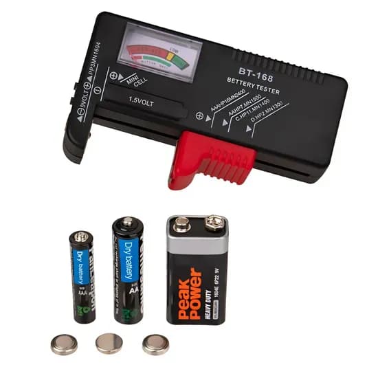 무전원 배터리 테스터기 BT-168 AA AAA 9V 2개