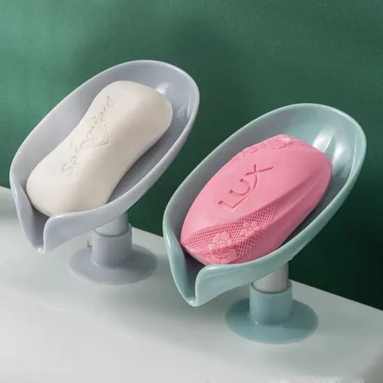 물빠짐 흡착식 45도 비누 거치대, 그레이, 2개