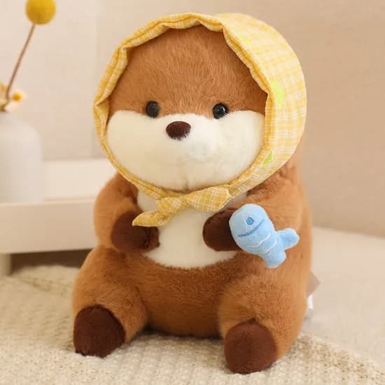 수달 인형 파랑 물고기 30cm 1개