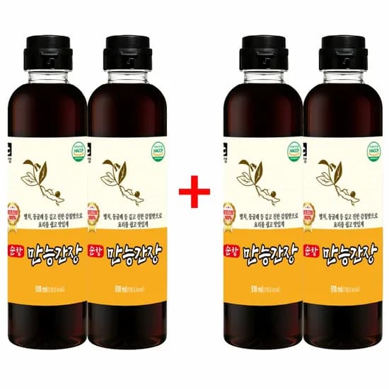 해표 홍게간장, 500ml, 4개