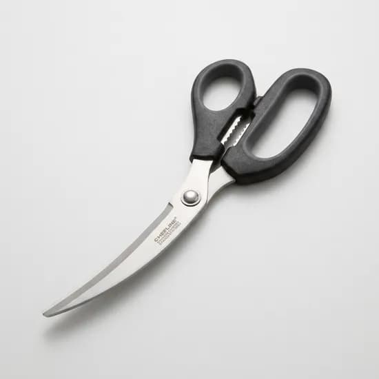 셰프라인 티타늄 곡선가위 고기가위, 블랙, 24.5cm, 1개