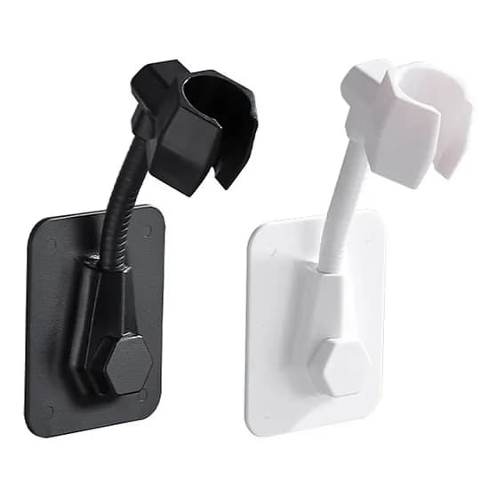 자바라 각도조절 샤워기거치대 DD-12485 화이트 6.1x14cm 1개