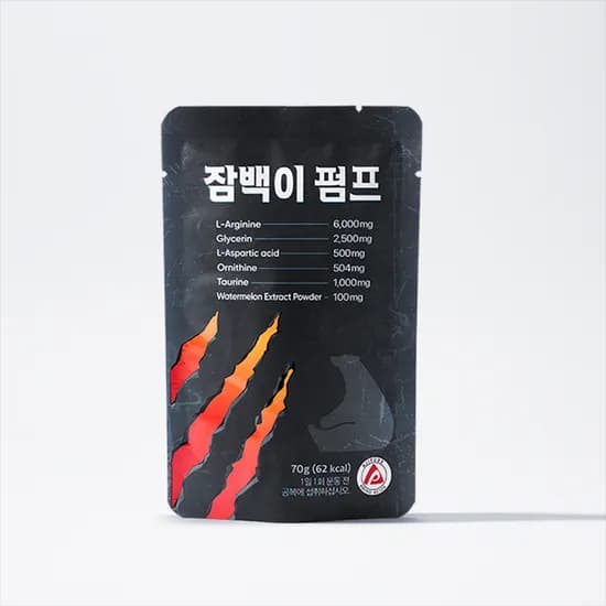잠백이 펌프 아르기닌 무카페인 헬스 부스터 70ml 30개입 1박스