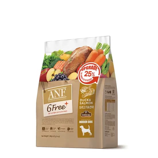ANF 식스프리플러스 인도어 독 오리고기&연어 1.6kg