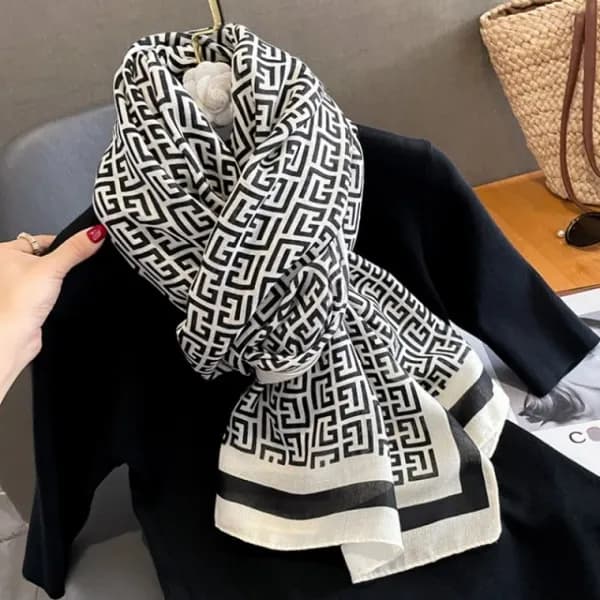 더블엘 롱 스카프 화이트 1개 15,500원