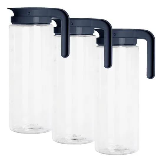 코멕스 트라이탄 원형물병, 차콜, 2L, 3개