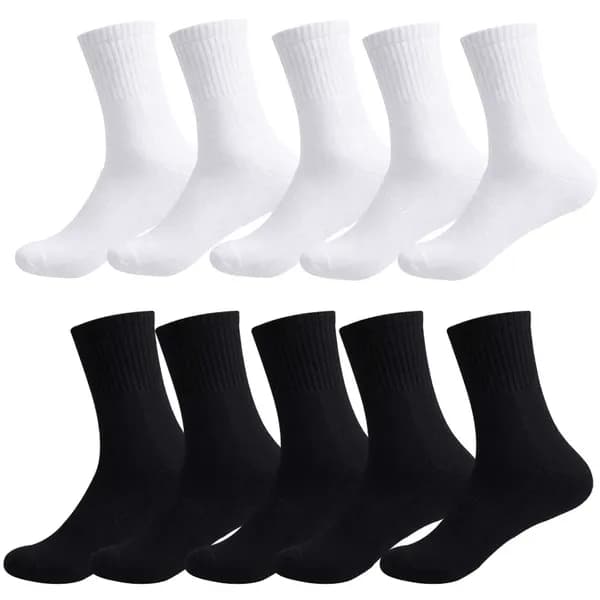 여성 순면 데일리 밴딩 단목 양말 화이트 10켤레 9,900원