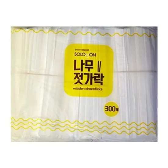 솔로몬상사 나무젓가락 비닐포장, 300개