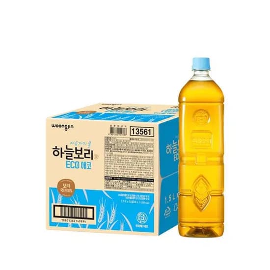 웅진식품 하늘보리 무라벨 에코, 1.5L, 12개