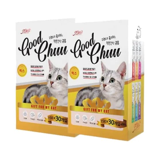 굿츄 고양이 대용량 츄르, 15g, 150개, 믹스