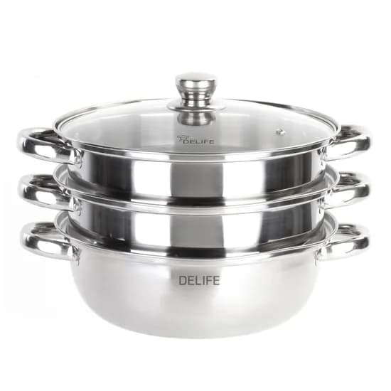 디라이프 3단 찜 전골냄비 DLA-SP28, 28cm, 1개