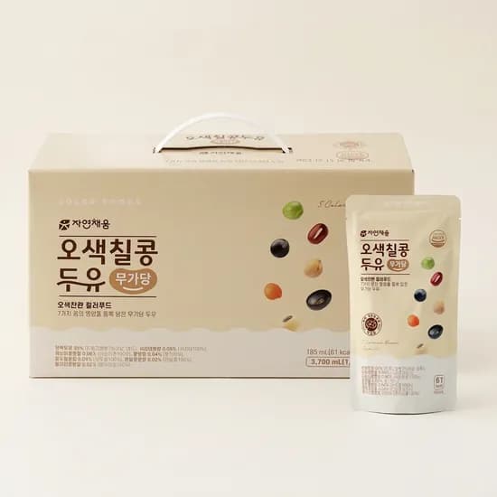 오색칠콩두유 무가당 185ml 20개