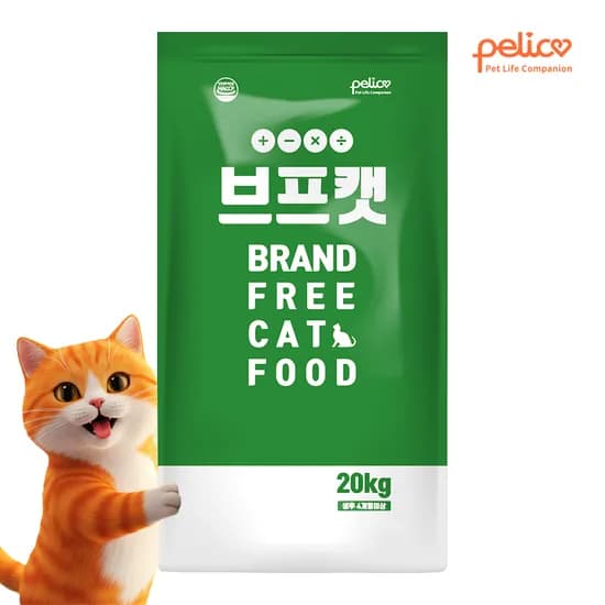 펠리코 브프캣 길고양이사료, 길냥이, 닭, 20kg, 1개