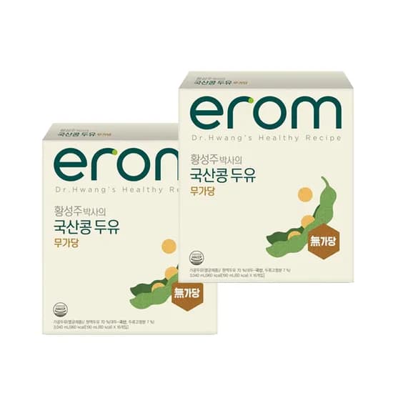 이롬 황성주 박사의 국산콩 두유 무가당, 190ml, 32팩