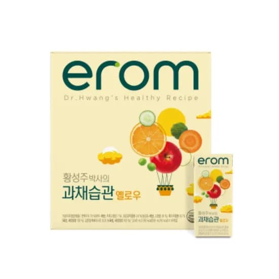 이롬 황성주박사의 과채습관 옐로우 190ml 16개