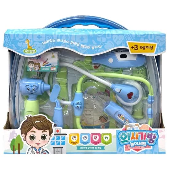 KIDS팡팡 의사가방 놀이세트 혼합색상 1개