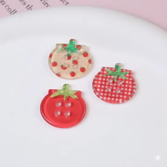토마토 단추 체크 1개