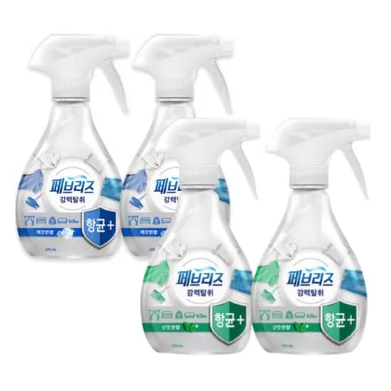 페브리즈 섬유탈취제 항균플러스 깨끗한향 370ml 2개