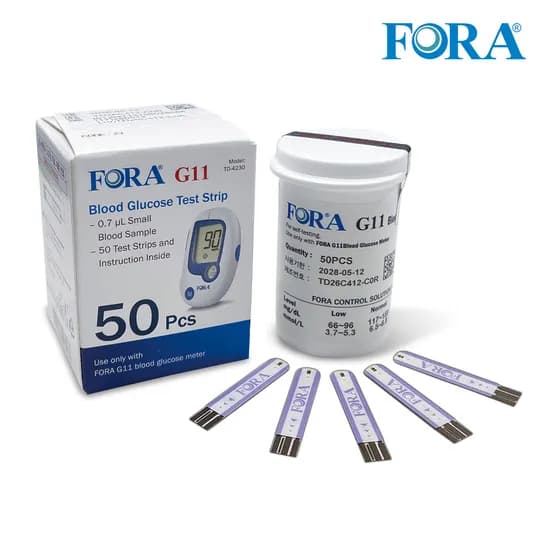 FORA 혈당측정 시험지 TD-4230 50매 1개