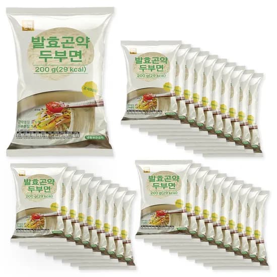 빼빼곤약 발효곤약두부면, 200g, 30개