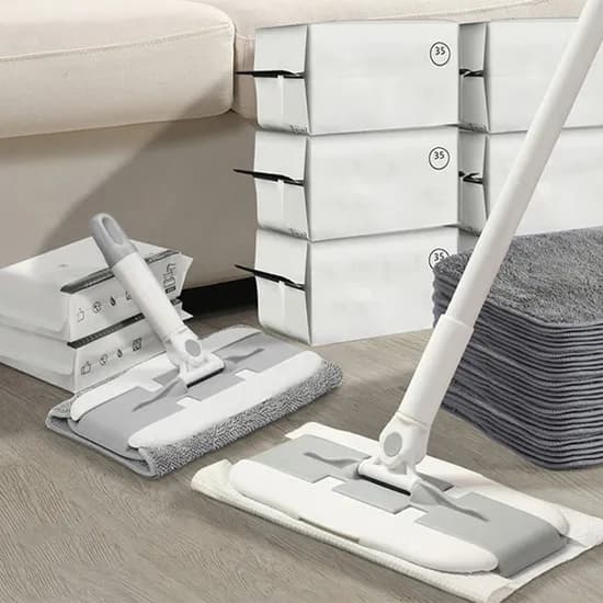 키슬로 2in1 길이조절 청소밀대 대형 바닥 26cm x 12.5cm 물걸레청소포 30매 1개