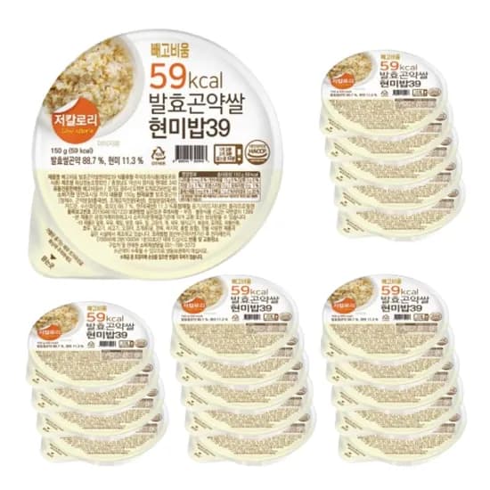 빼고비움 발효곤약쌀현미밥39 150g 20개 38,204원