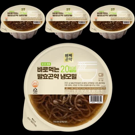 바로먹는 발효곤약 냉모밀 350g 4개