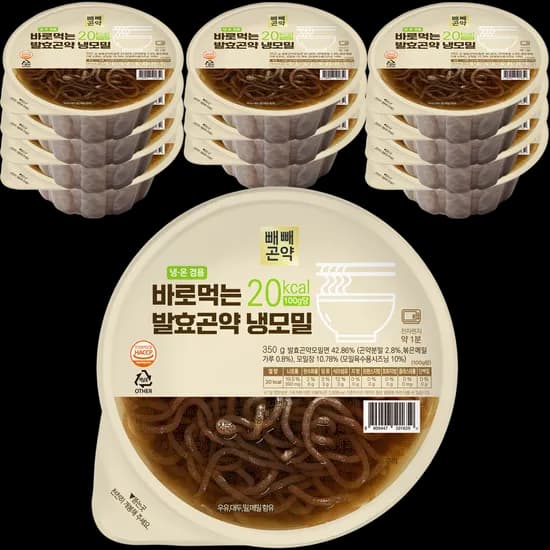 바로먹는 발효곤약 냉모밀 350g 12개