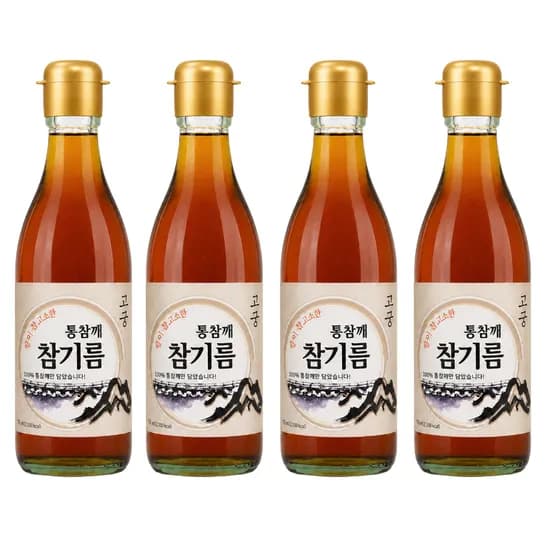 고궁 통참깨 참기름, 350ml, 4개