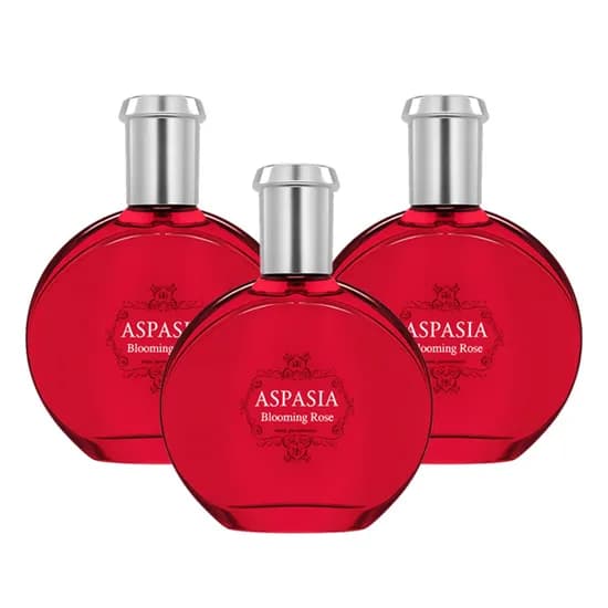아스파시아 오데 퍼퓸 포 우먼, 블루밍 로즈, 50ml, 3개