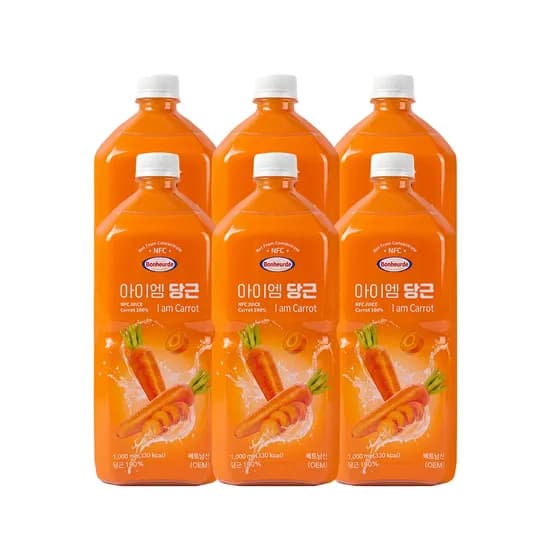 보넬드 아이엠 당근, 1L, 6병