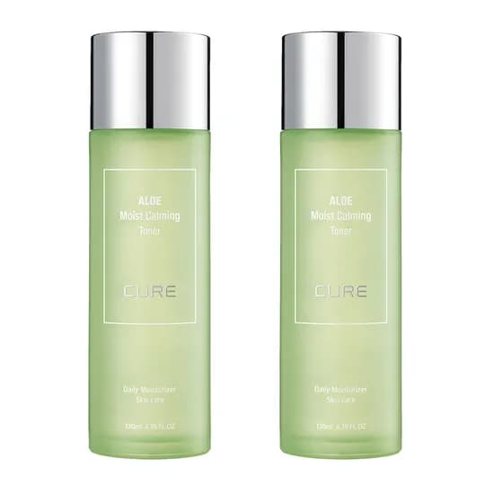 김정문알로에 큐어 모이스트 카밍 토너, 130ml, 2병, 1개