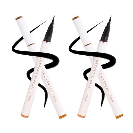 카라캣 파워프루프 브러쉬 아이라이너, 블랙, 2개