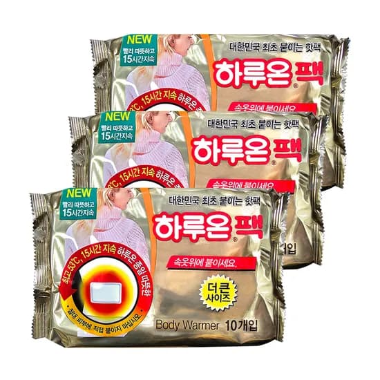 지엘 하루온팩 붙이는 핫팩 30개