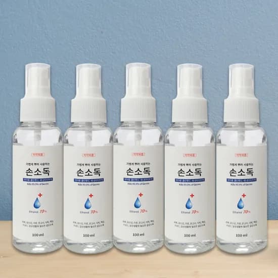 피아토 클린핸드 세니타이저액 100ml 5개
