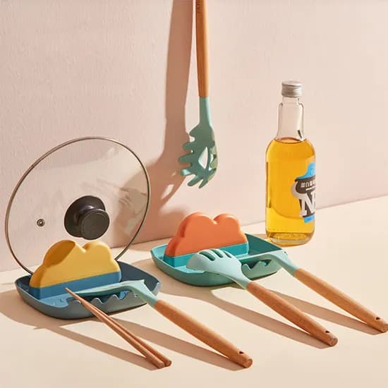 구름 조리도구 거치대, 오렌지, 2개