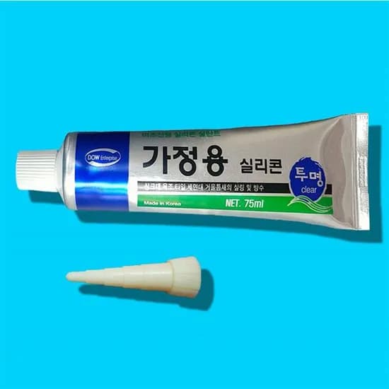 튜브형 가정용 실리콘 75ml 투명 1개