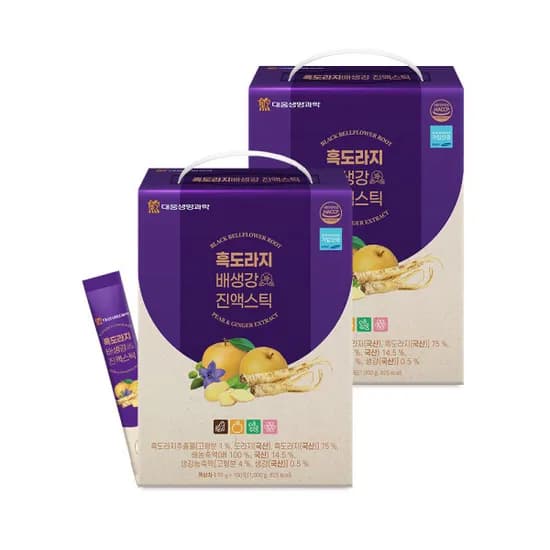 대웅생명과학 흑도라지배생강 진액스틱 10ml 200개