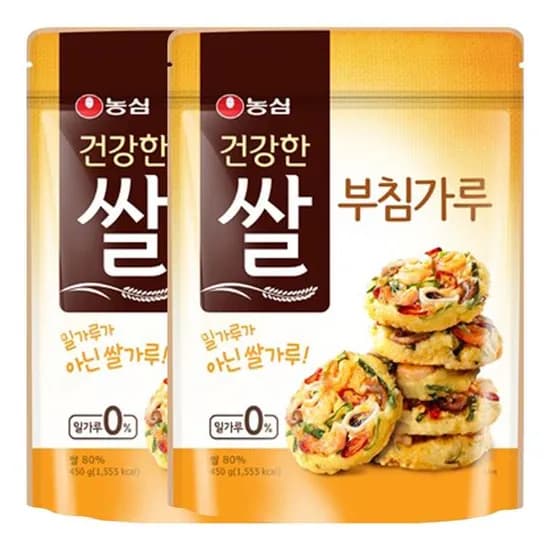 농심 건강한 쌀 부침가루 450g 2개
