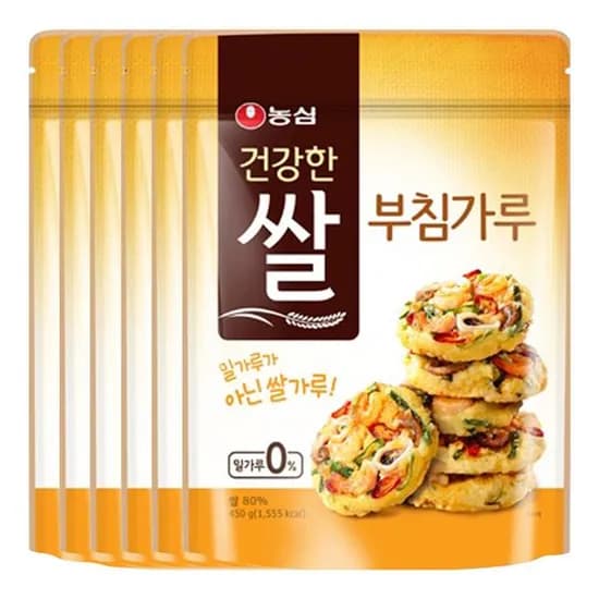 농심 건강한 쌀 부침가루 450g 6개
