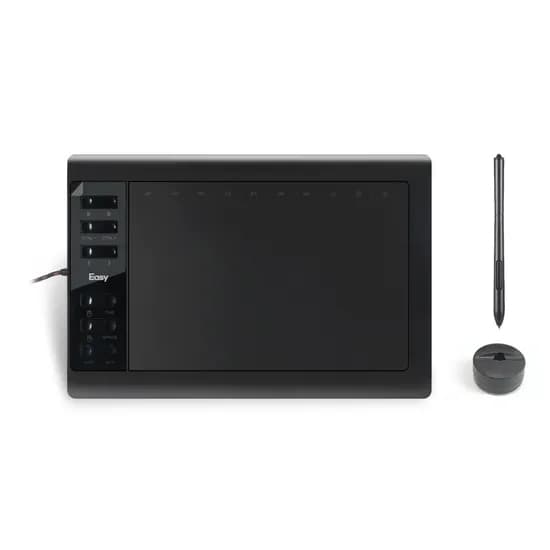 이지드로잉 1060Plus 태블릿, 스마트폰 호환, 블랙, 1개