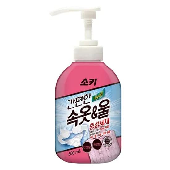 소키 간편한 속옷 앤 울 중성세제 500ml 1개