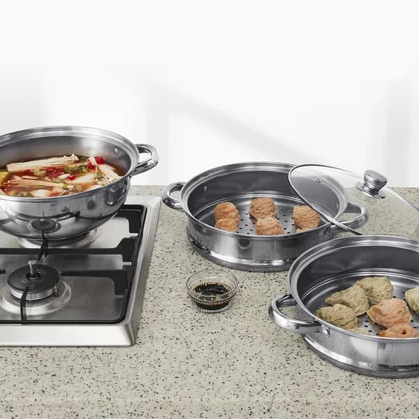라헨느 더 퀸 포토프 스테인레스 IH 3단 찜기 28cm 1개 17,900원
