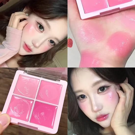 DIKALU 4color 네가지 컬러 치크 블러셔 M213, #02 Berry Milk, 1개